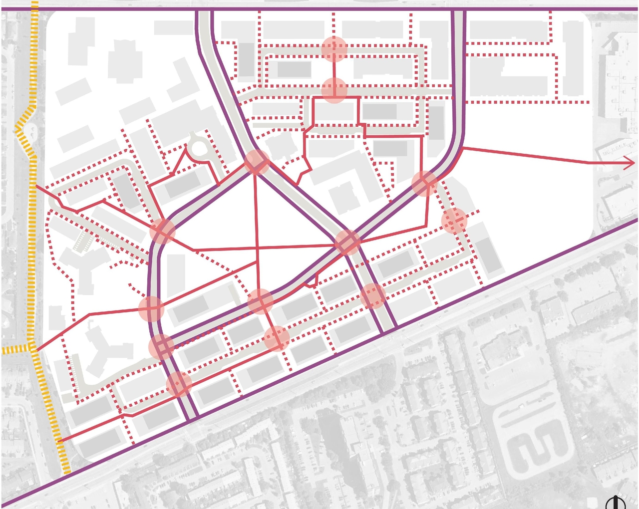 Construction site plan for project from page 35 of the file '2025-08-08 - Urban Design Brief - D07-16-25-0013'