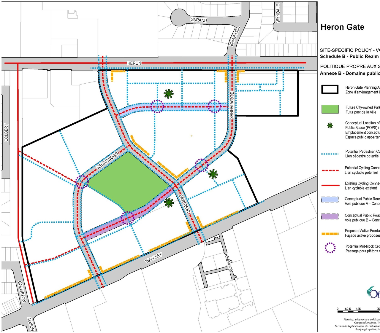 Construction site plan for project from page 68 of the file '2025-08-08 - Urban Design Brief - D07-16-25-0013'