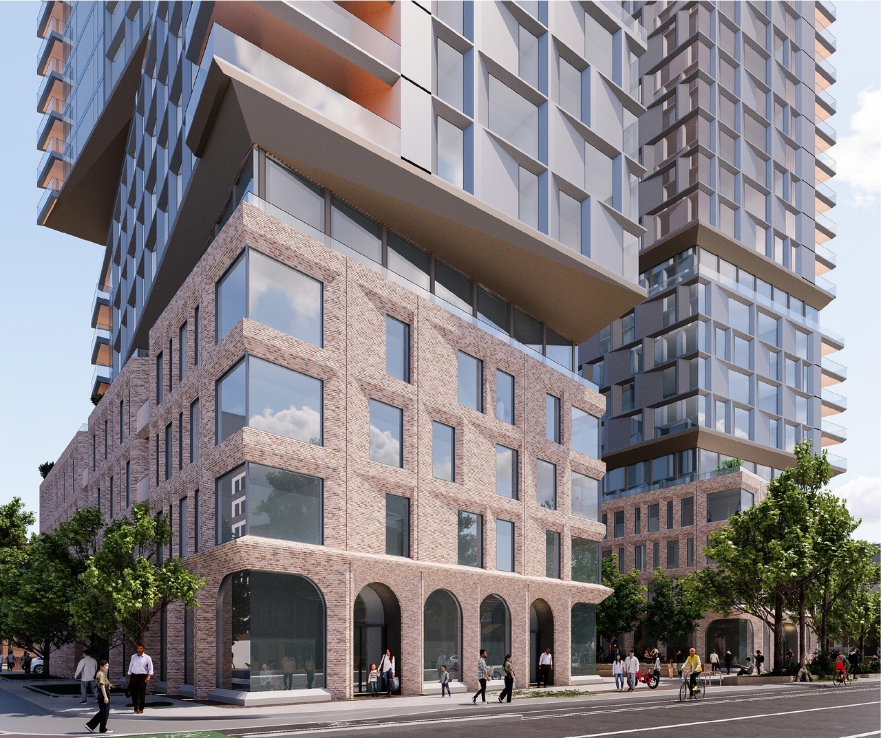 Rendering of building from page 15 of the file '2026-01-27 - Design Brief - D09-04-20-0013'