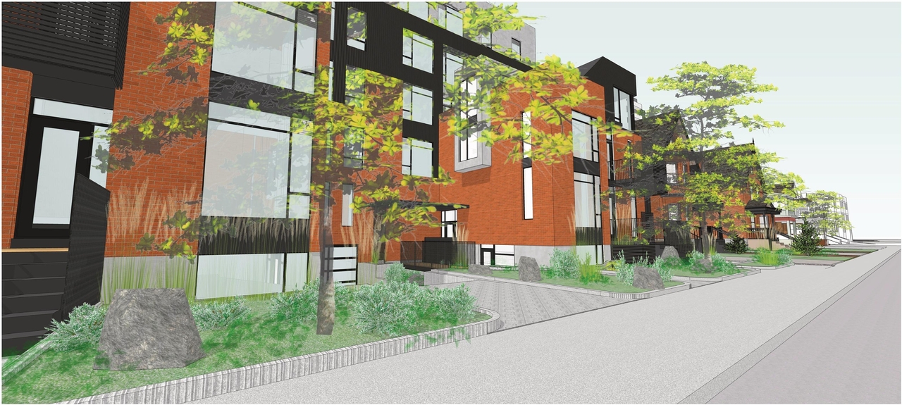 Rendering of building from page 6 of the file '283-285 McLeod - Proposed Renderings'