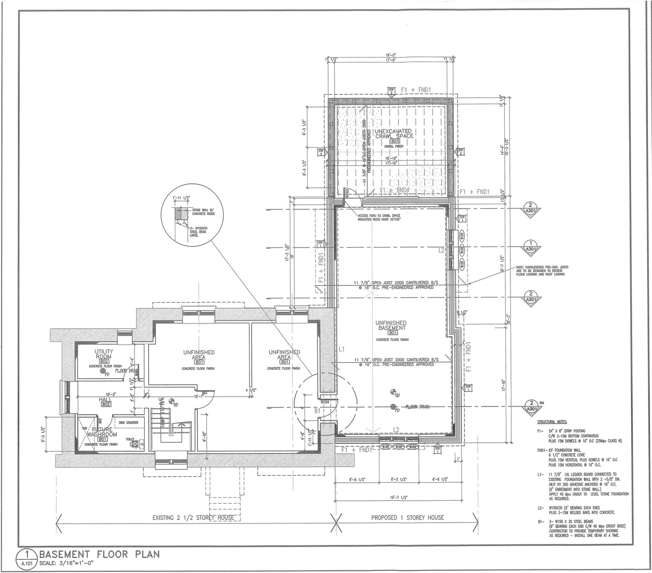 Floor plan for project from page 5 of the file '2023-03 Elevations and Renderings'