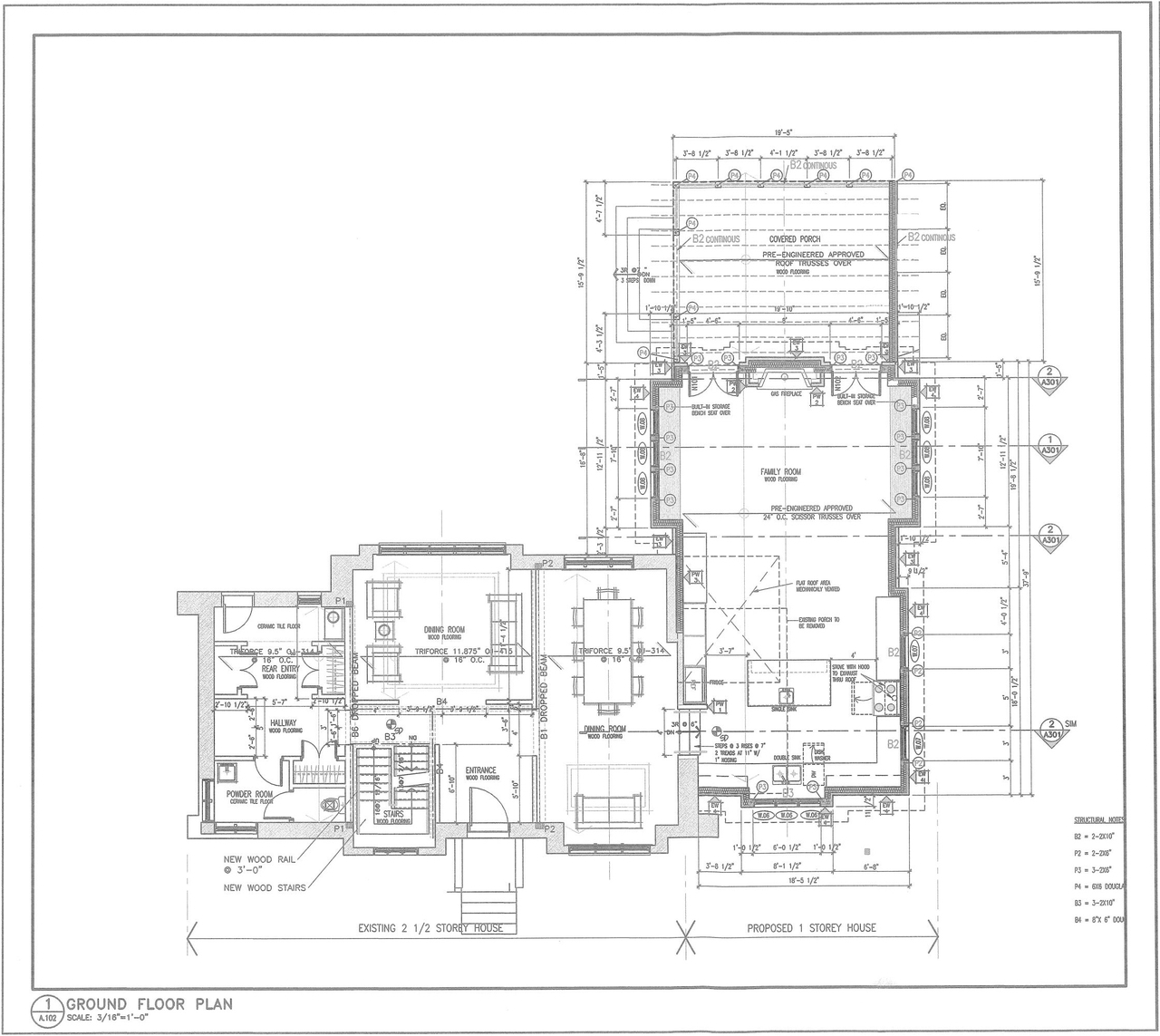 Floor plan for project from page 6 of the file '2023-03 Elevations and Renderings'