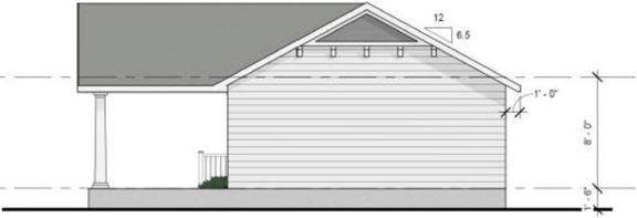 Rendering of building from page 14 of the file '2023-03 Elevations and Renderings'