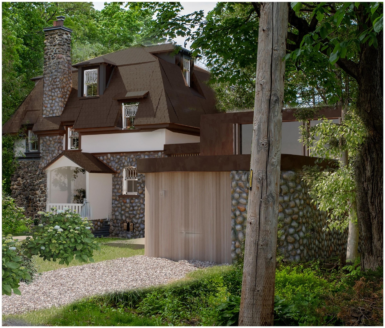 Rendering of building from page 1 of the file '245 Sylvan - Renderings'