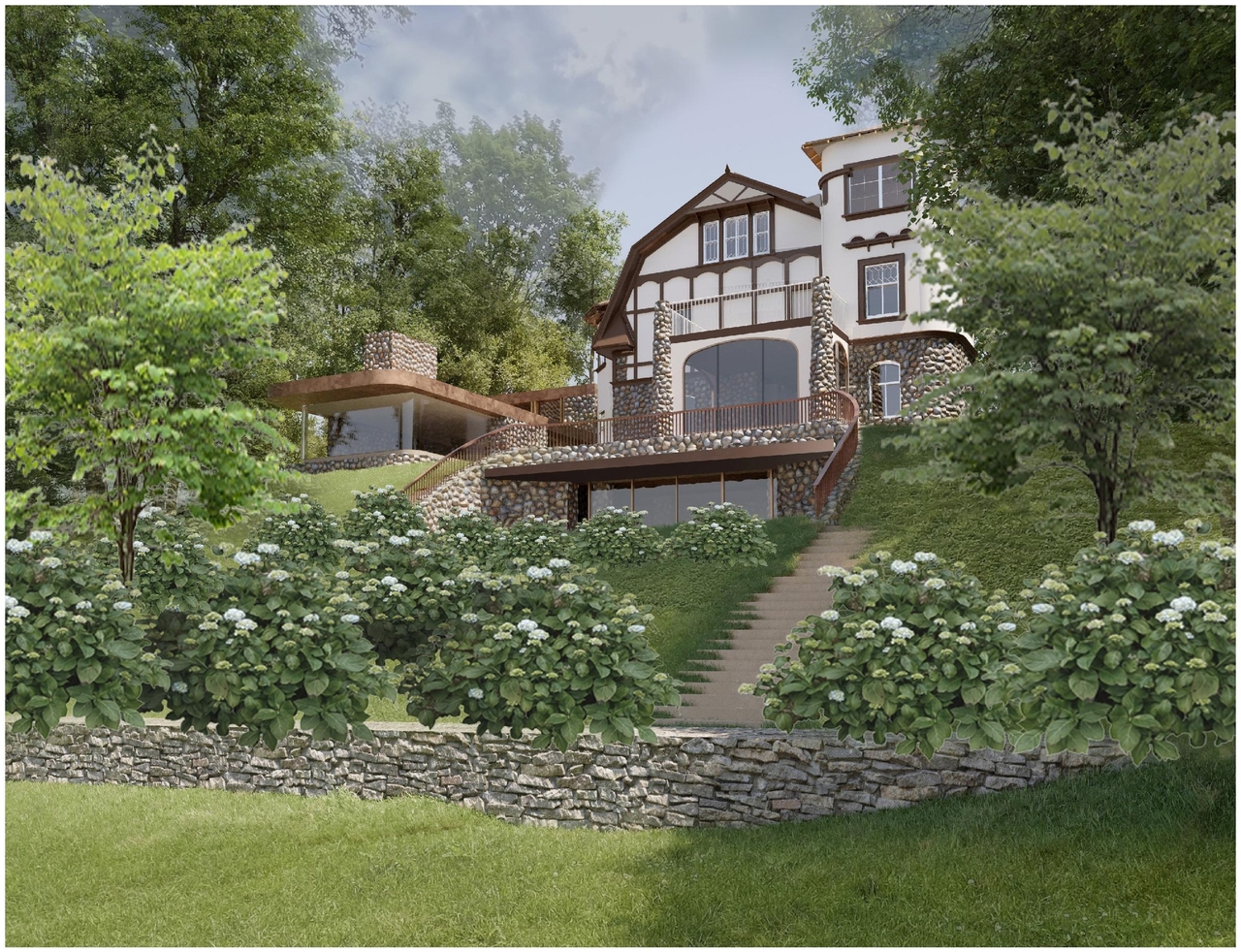 Rendering of building from page 2 of the file '245 Sylvan - Renderings'