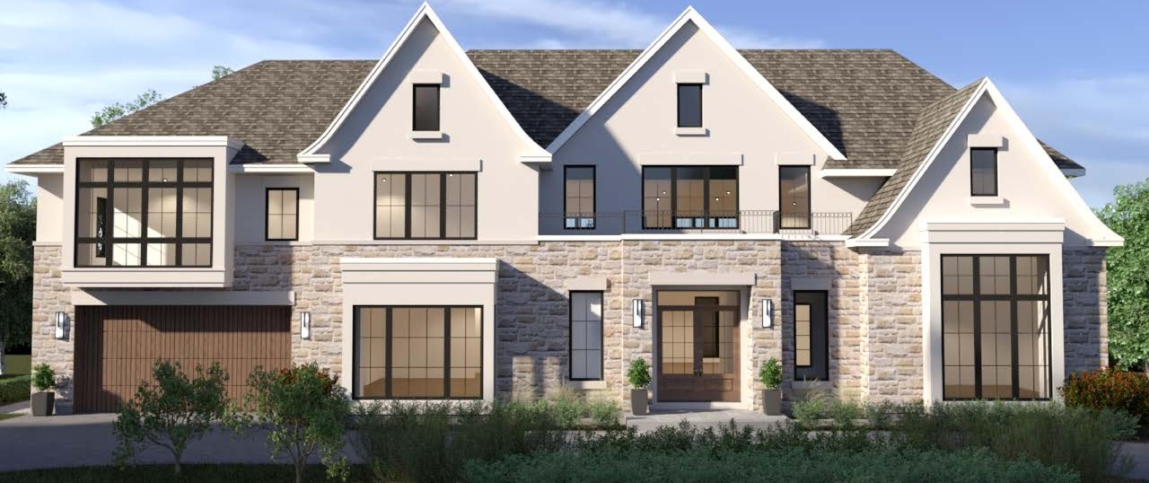 Rendering of building from page 1 of the file '125 Lakeway - Proposed Renderings and Streetscape (October 2023)'