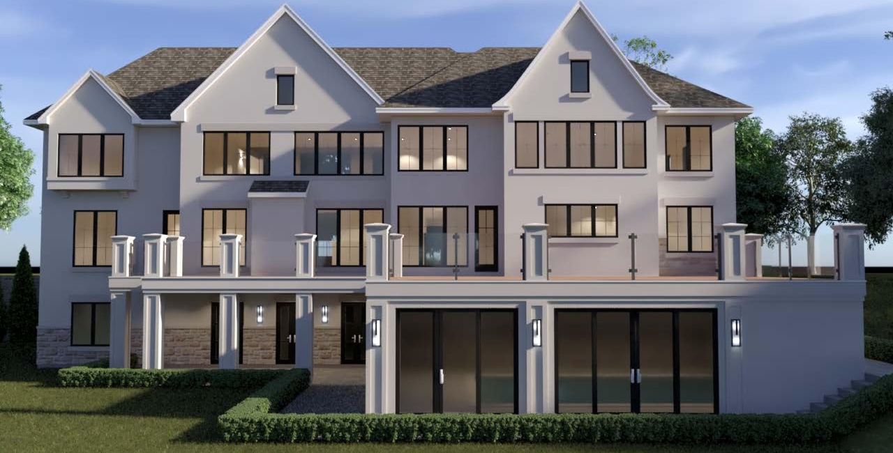 Rendering of building from page 3 of the file '125 Lakeway - Proposed Renderings and Streetscape (October 2023)'
