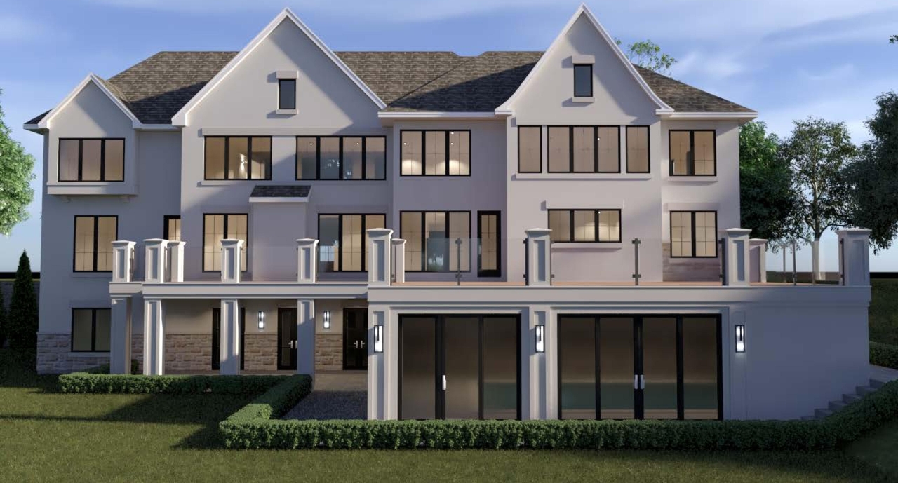 Rendering of building from page 3 of the file '125 Lakeway - Proposed Renderings and Streetscape (October 2023)'