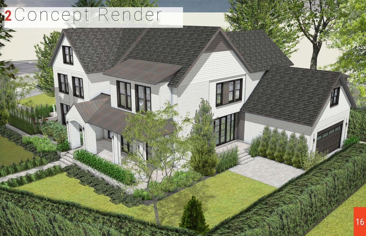 Rendering of building from page 6 of the file '1 Maple - 1112 Lisgar Proposed Renderings'