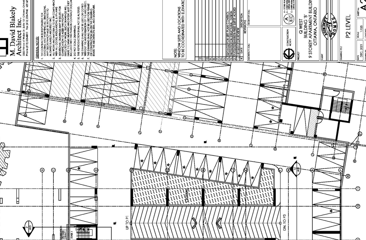Construction site plan for project from page 10 of the file '2023-08-22 Design Brief'