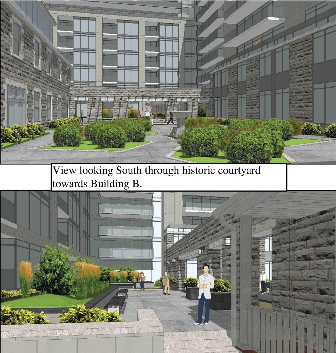 Rendering of building from page 26 of the file '2023-08-22 Design Brief'