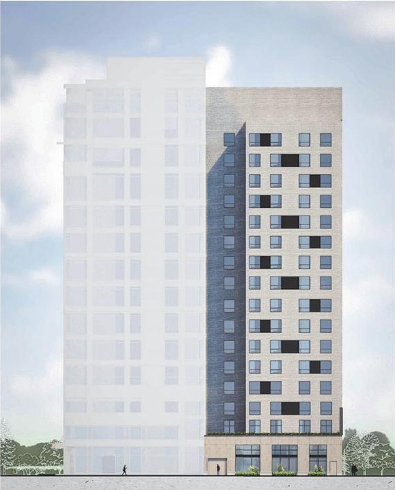 Rendering of building from page 1 of the file '110 York Street - Renderings'