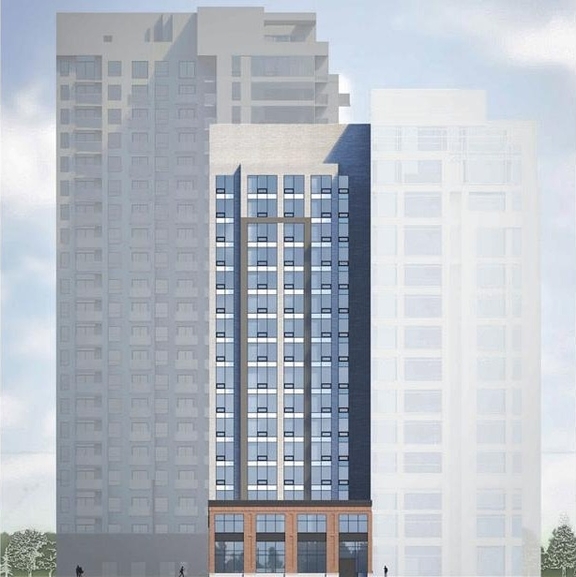 Rendering of building from page 1 of the file '110 York Street - Renderings'