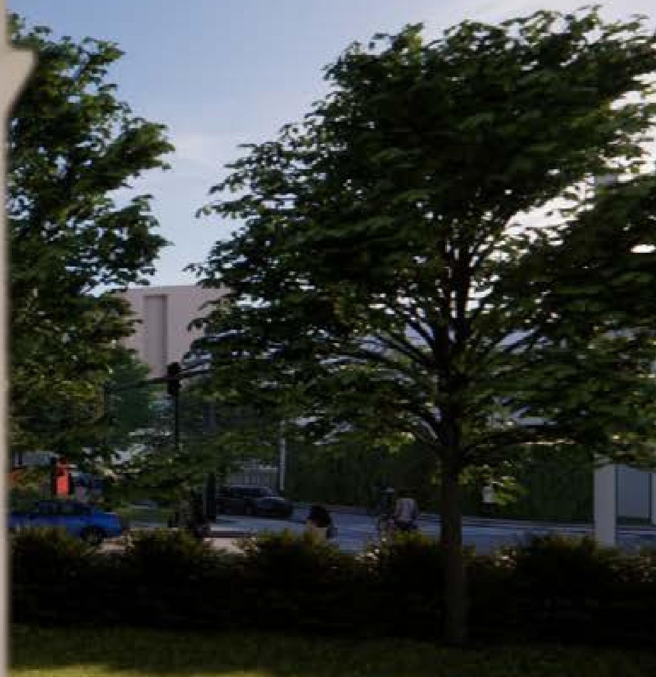 Rendering of building from page 31 of the file '315 Chapel Street - Design Brief'