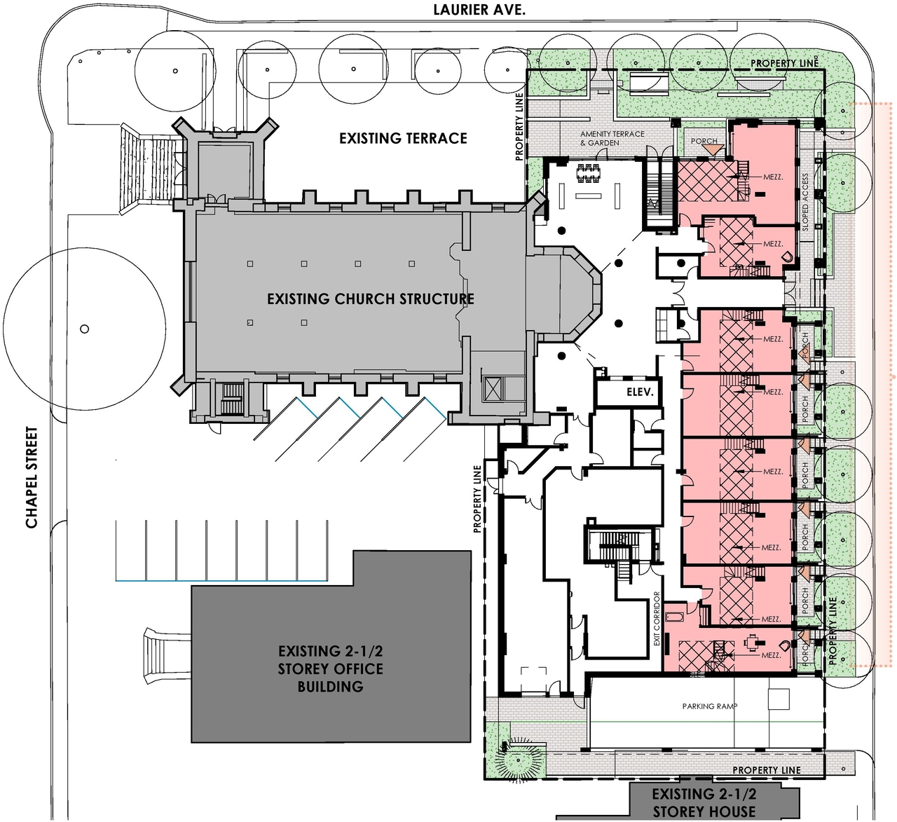 Floor plan for project from page 55 of the file '315 Chapel Street - Design Brief'