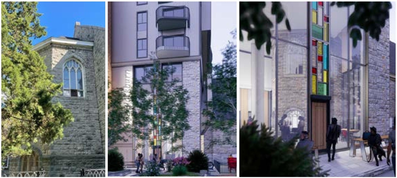 Rendering of building from page 72 of the file '315 Chapel Street - Design Brief'