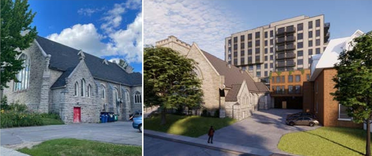 Rendering of building from page 73 of the file '315 Chapel Street - Design Brief'