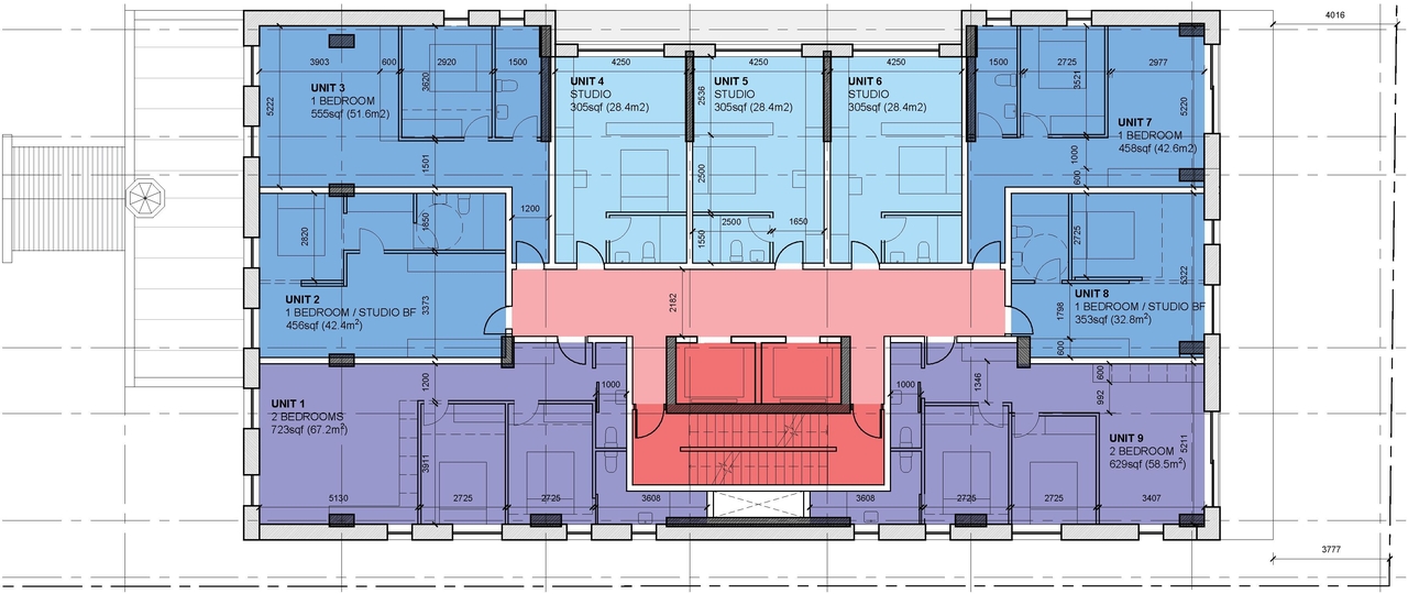 Floor plan for project from page 18 of the file '254 Argyle - Urban Design Brief'