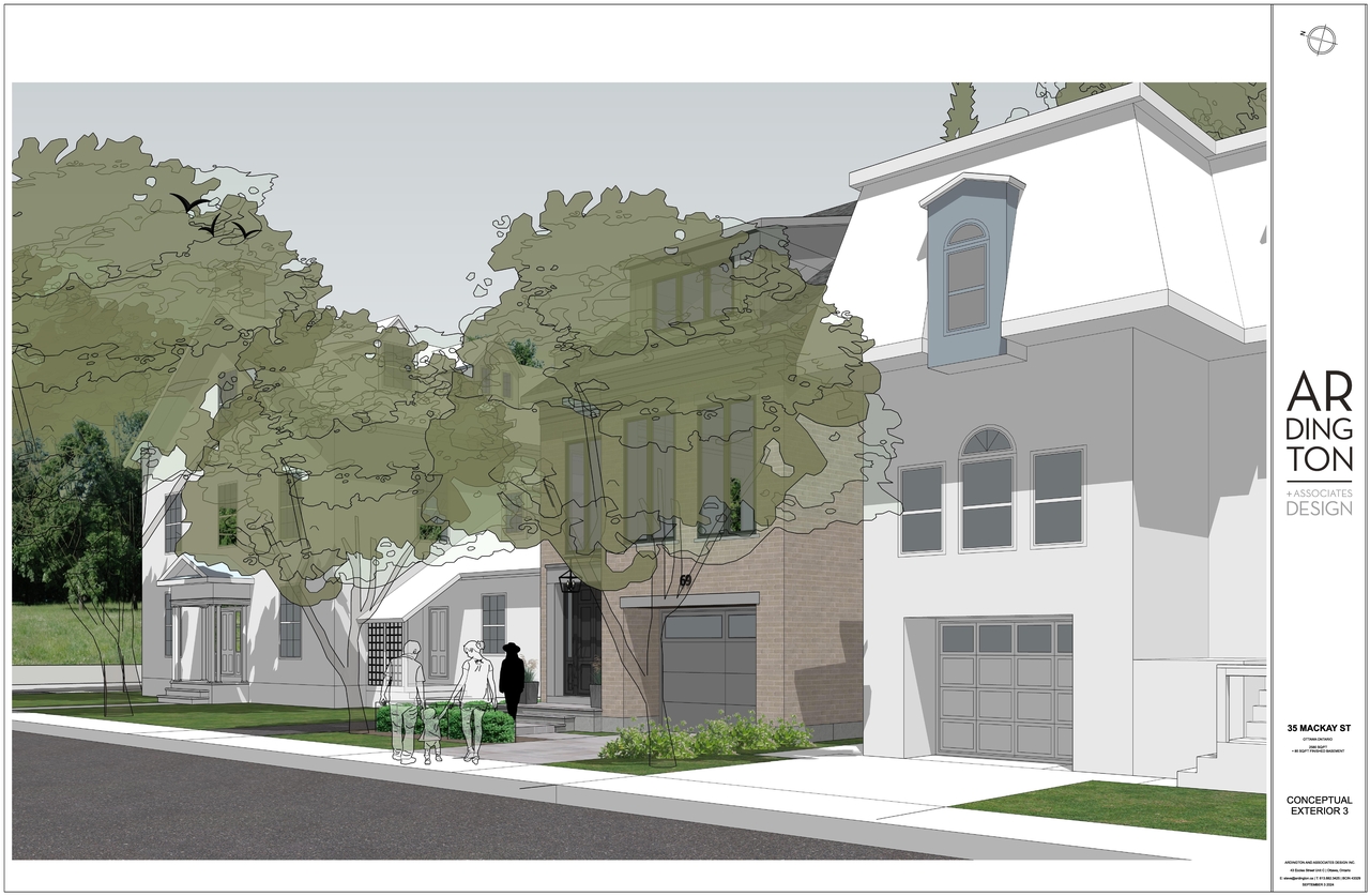 Rendering of building from page 3 of the file '35 MacKay_Renderings'
