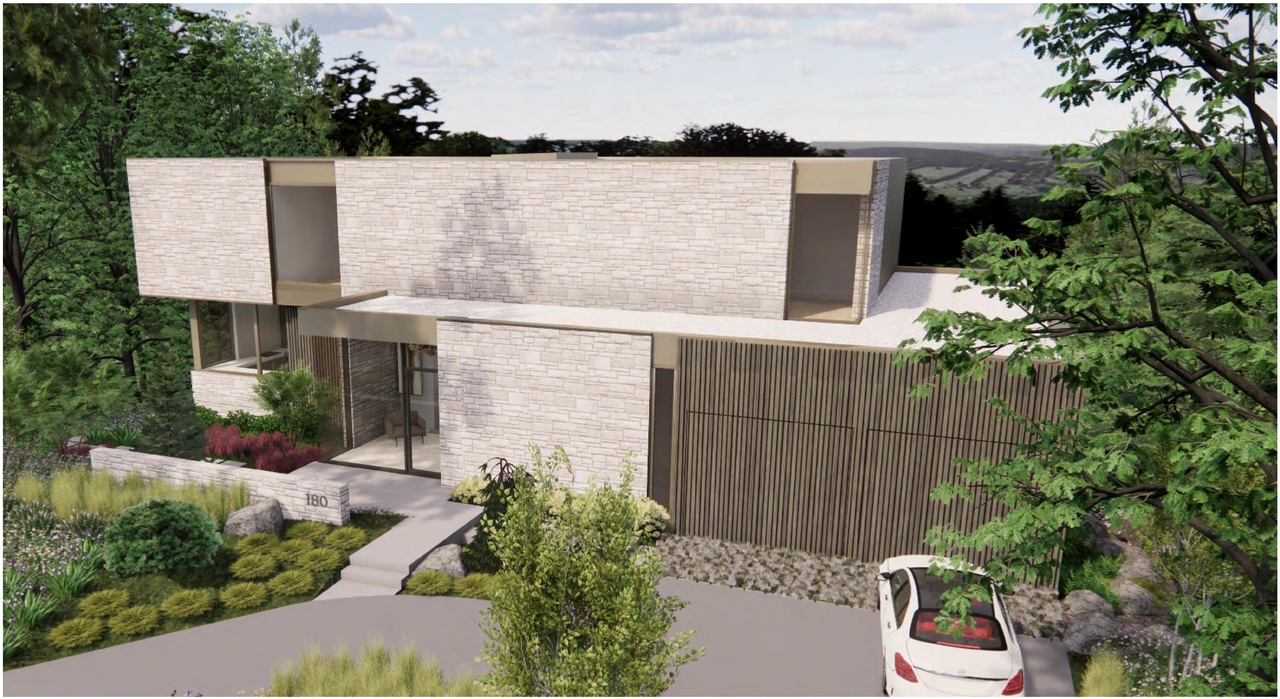 Rendering of building from page 12 of the file '2025-02-03 - Renderings Photos and Streetscape Elevation - D09-04-26-0004'