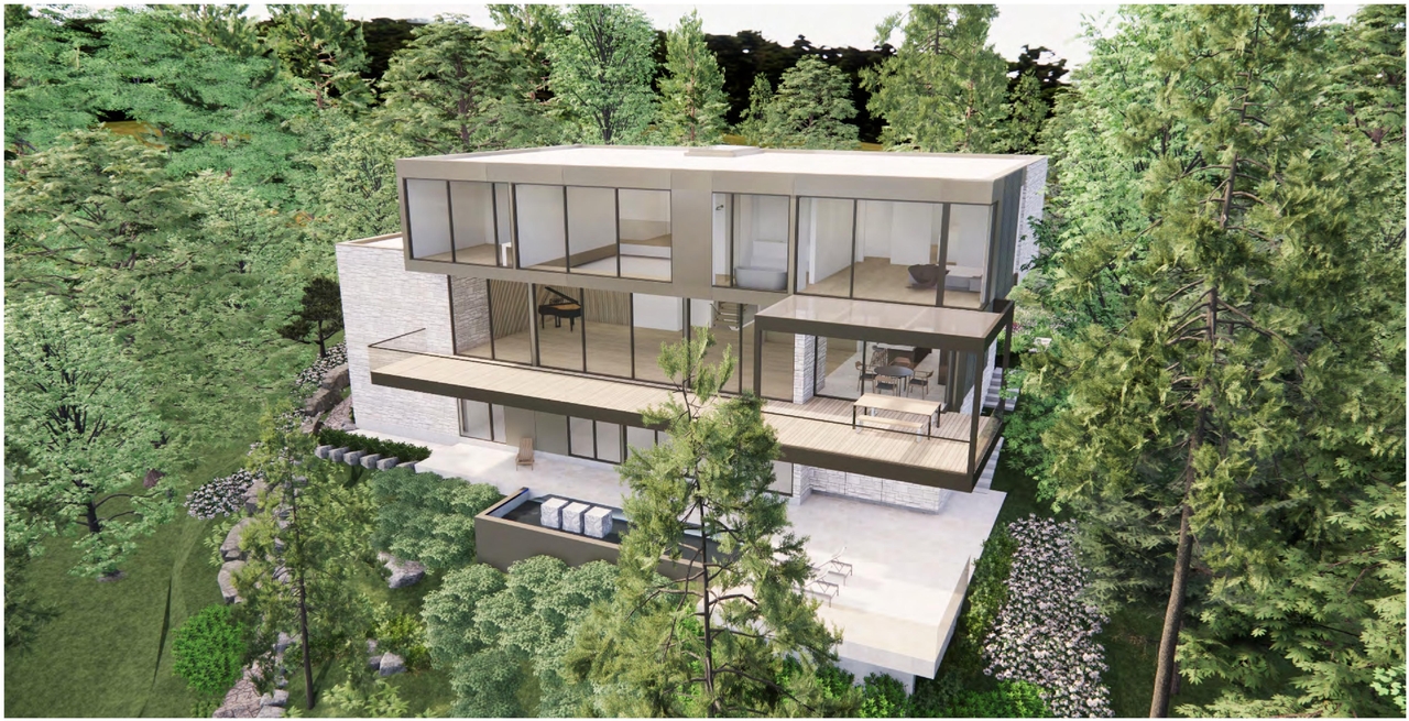 Rendering of building from page 14 of the file '2025-02-03 - Renderings Photos and Streetscape Elevation - D09-04-26-0004'